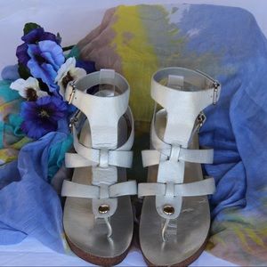 Vince Camuto Silver Gladiator Sandals size 10